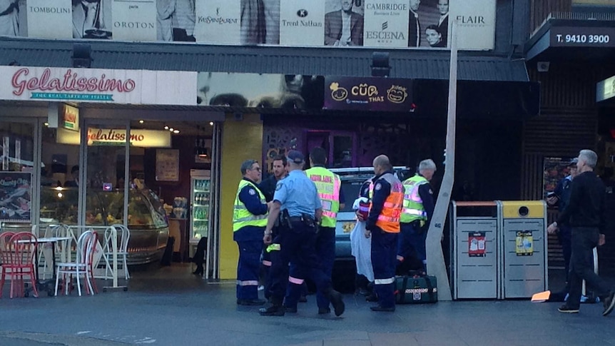 Police at scene of Chatswood crash