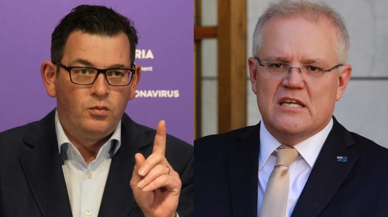 Victorian Premier Daniel Andrews and Australian Prime Minister Scott Morrison