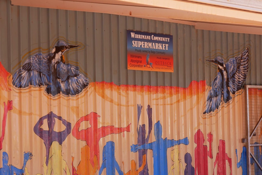 Wirrimanu Community Supermarket sign