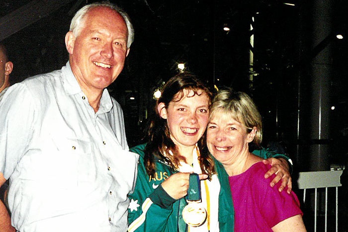Gemma Dashwood with her parents