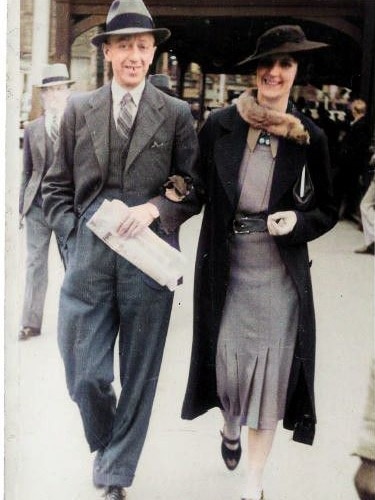 Elsie McDonald with husband Frank Usher.