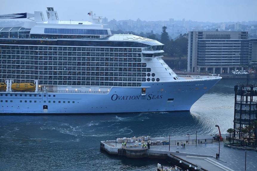 Ovation of the Seas arrives in Sydney Harbour