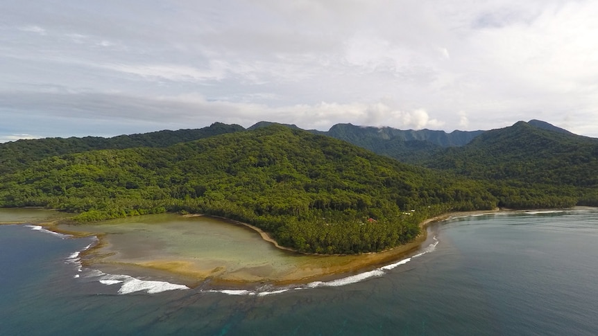 The pristine coast and forests of Zaira on Vangunu island in the western province of Solomon Islands.