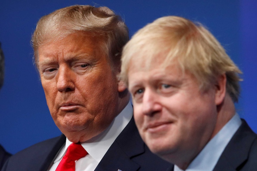 Donald Trump (left) Boris Johnson (right)