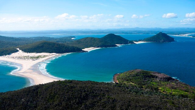 Aerial view of  Port Stephens, NSW