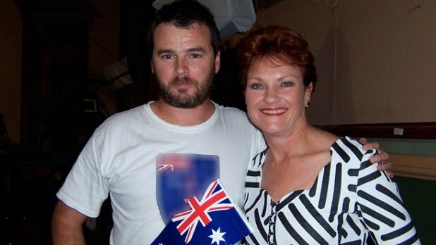 Nick Folkes and Pauline Hanson