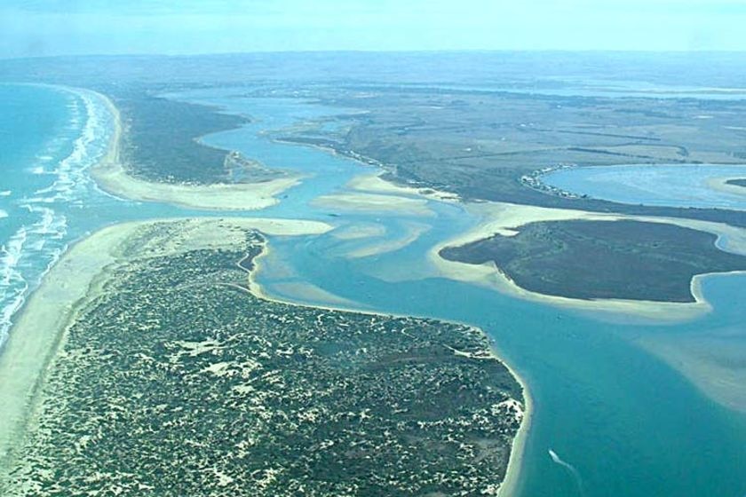 The lower lakes and Murray mouth in South Australia