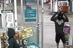 CCTV image of North Mackay service station hold-up.