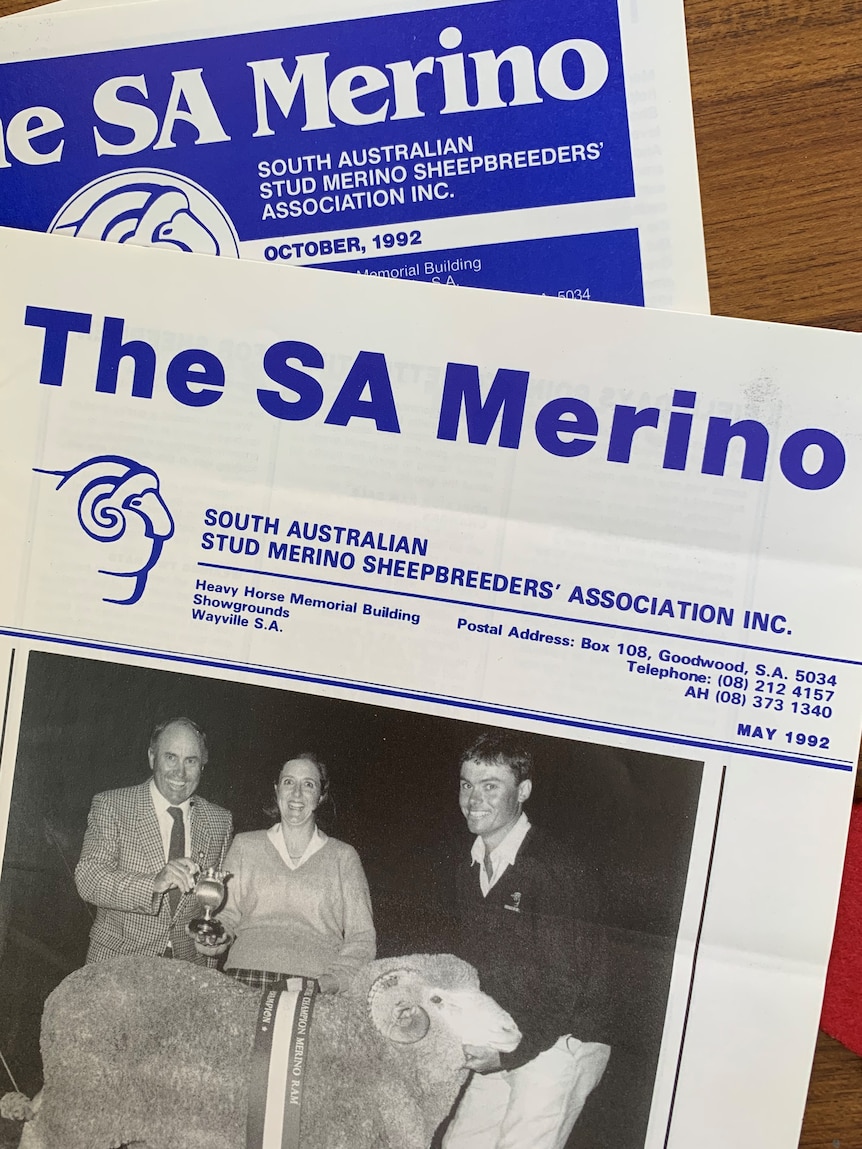 A magazine titled The SA Merino from 1992