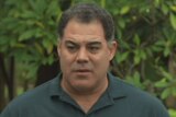 TV still of Mal Meninga speaking about his brother Bevan's release from jail. Wed May 21, 2014