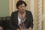 Queensland Labor MP Jackie Trad speaking in State Parliament in Brisbane