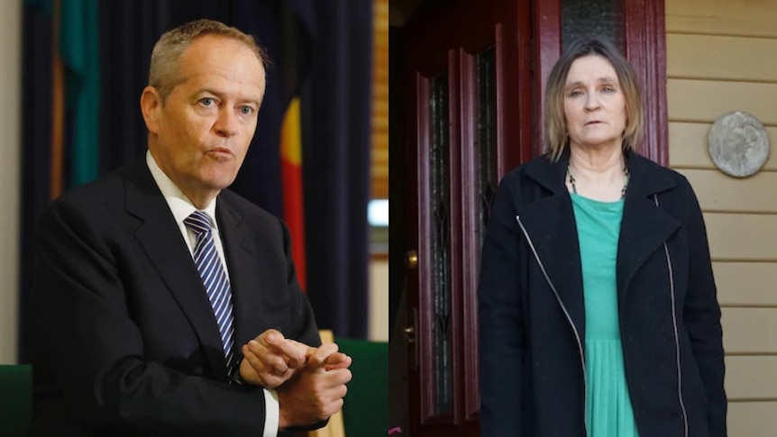 Composite image of Bill Shorten and Catherine Rosa.