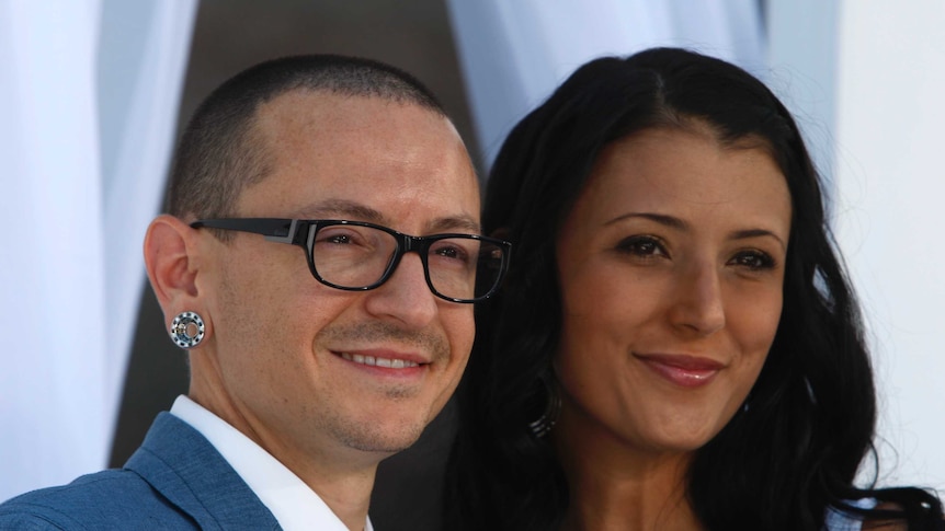Chester Bennington and wife Talinda in 2012