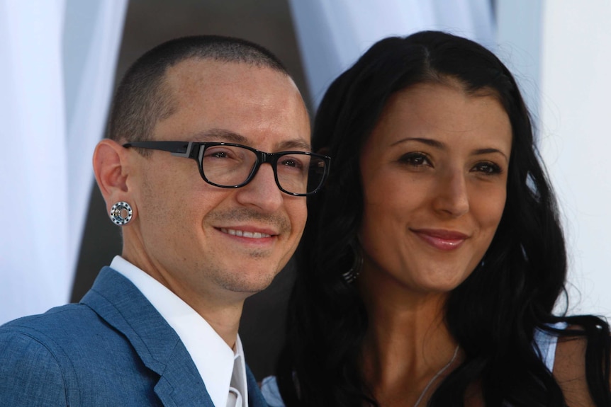 Chester Bennington and wife Talinda in 2012