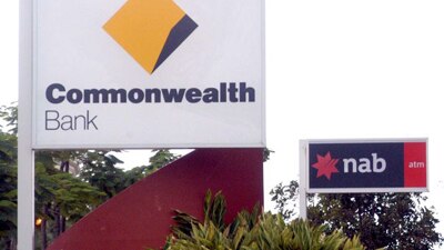 File photo: Signs for Commonwealth Bank and NAB (ABC News: Giulio Saggin)