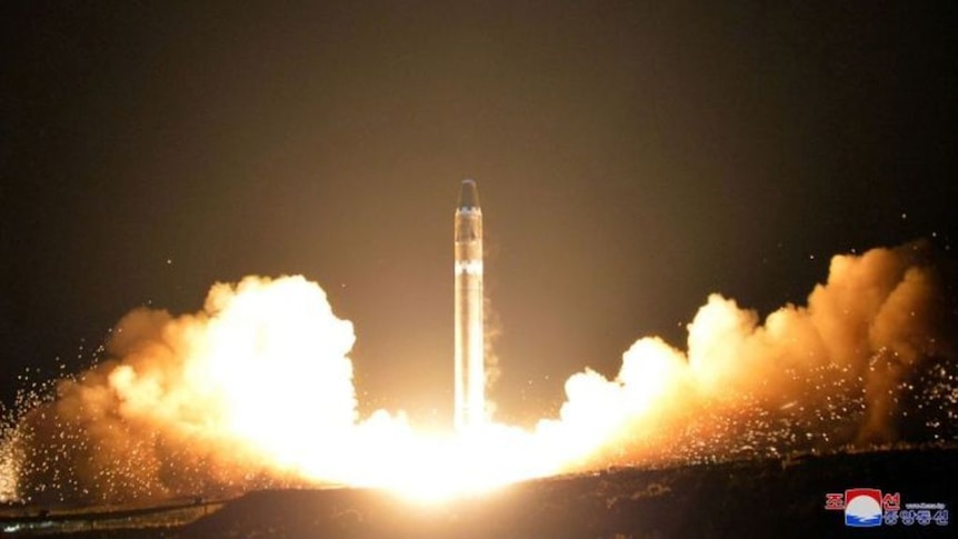 Flight crews believe they saw the latest North Korean ballistic missile test.