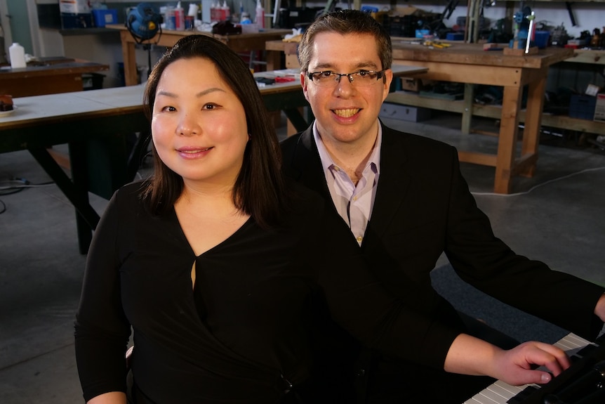 Dr Stephanie Neeman and Dr Edward Neeman, concert pianists and ANU piano academics