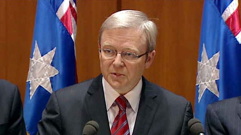 Mid-air outburst: Mr Rudd reportedly made a flight attendant cry.