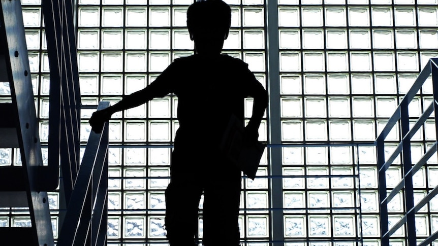 Silhouette of boy