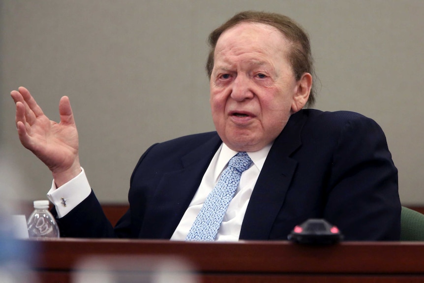 Las Vegas Sands Corp Chairman and Chief Executive Sheldon Adelson