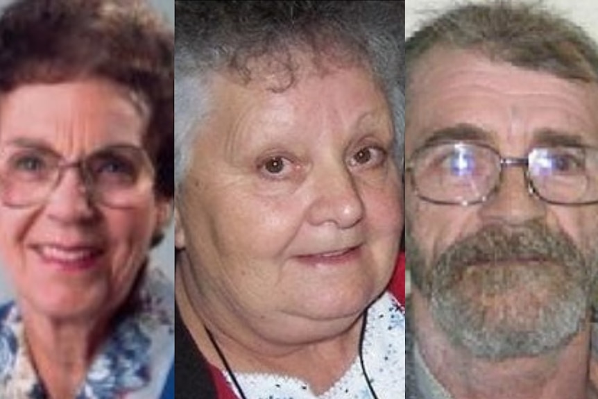 Composite image of murder victims Phyllis Harrison, Beverley Hanley and Stephen Newton