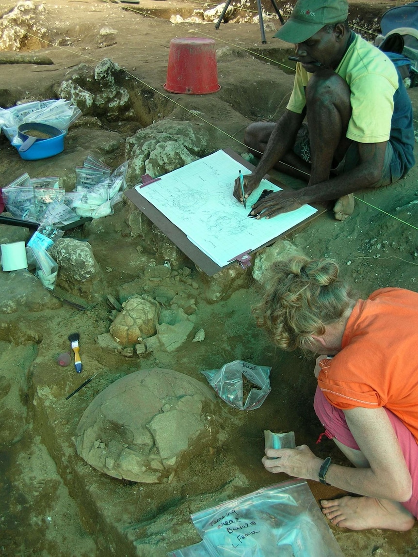 Teouma cemetery dig