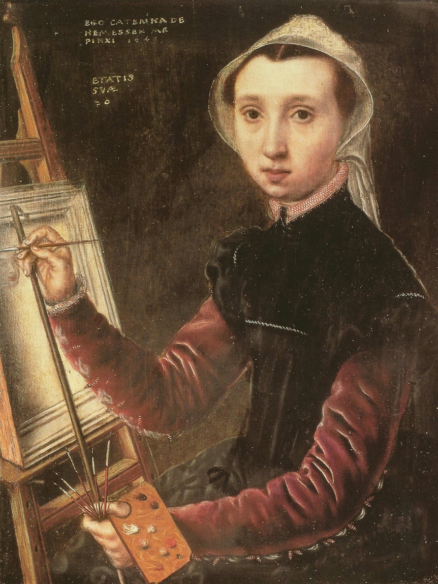 A 16th century self-portrait by Flemish painter Catharina van Hemessen
