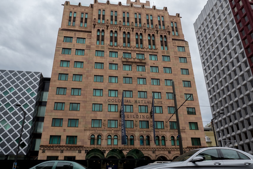 The Colonial Mutual Life building in King William Street.