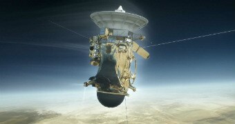 Cassini floats in space