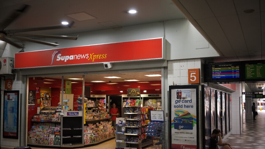 SupaNews in Central Station in Brisbane