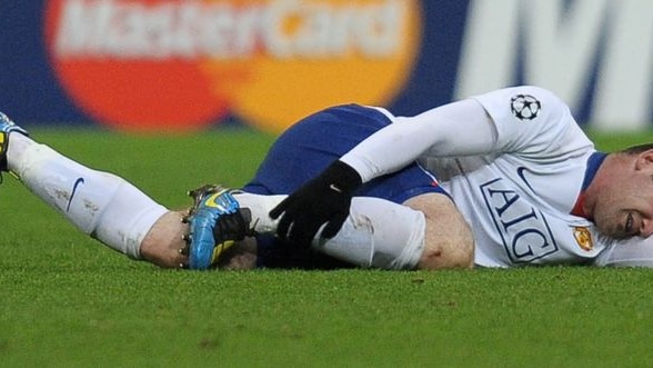 Injury blow: Wayne Rooney.