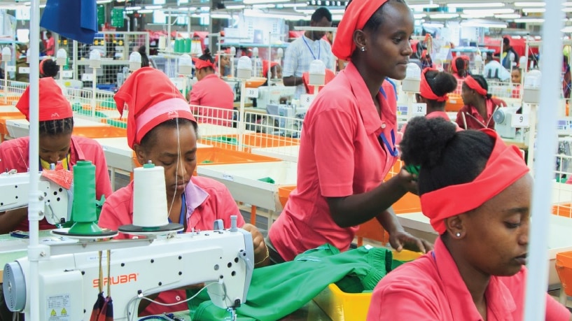 Garment workers at Hawassa Industrial Park