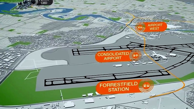 The planned underground rail line will link the Perth CBD to Forrestfield.