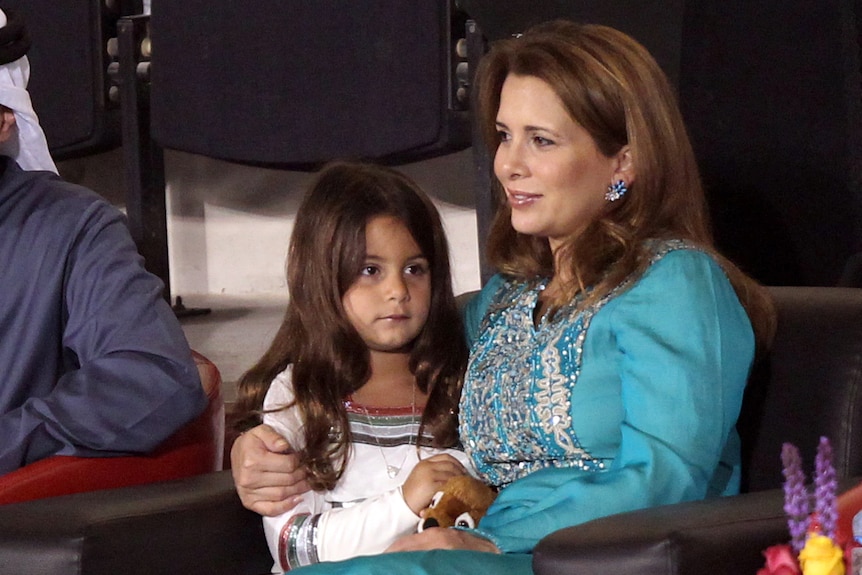 Princess Haya and her young daughter Jalila.