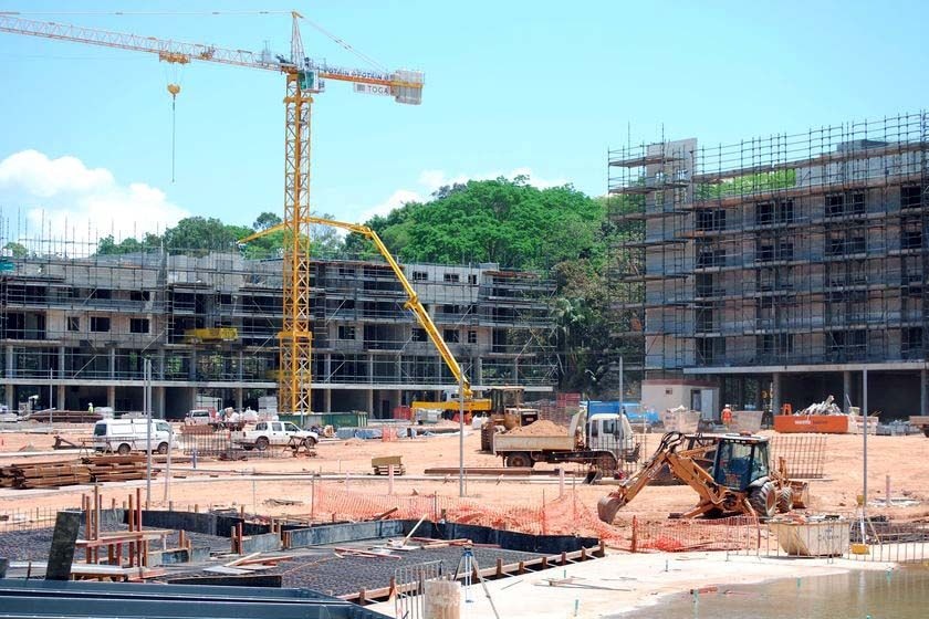 construction at Darwin waterfront