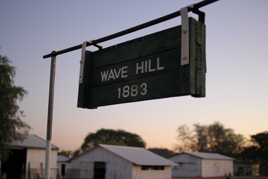 Wave Hill station sign.