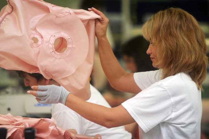 Air bags at Takata factory