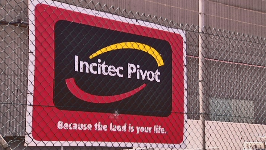 Incitec Pivot sign at fertiliser plant at Port Adelaide