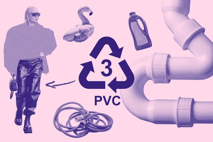A graphic of products made from PVC.