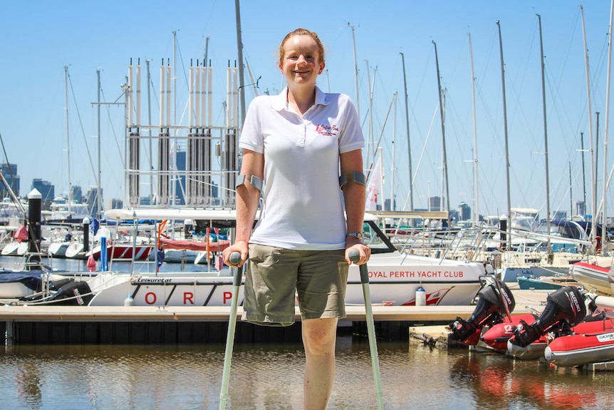 Kylie Forth at Perth Royal Yacht Club harbour