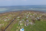 The ruins of Koro village in Fiji after Cyclone Winston.