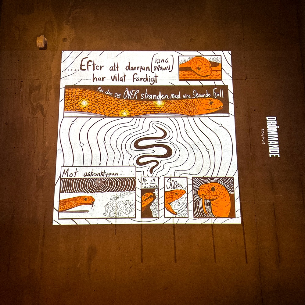 El arte de Molly en la exposición sueca