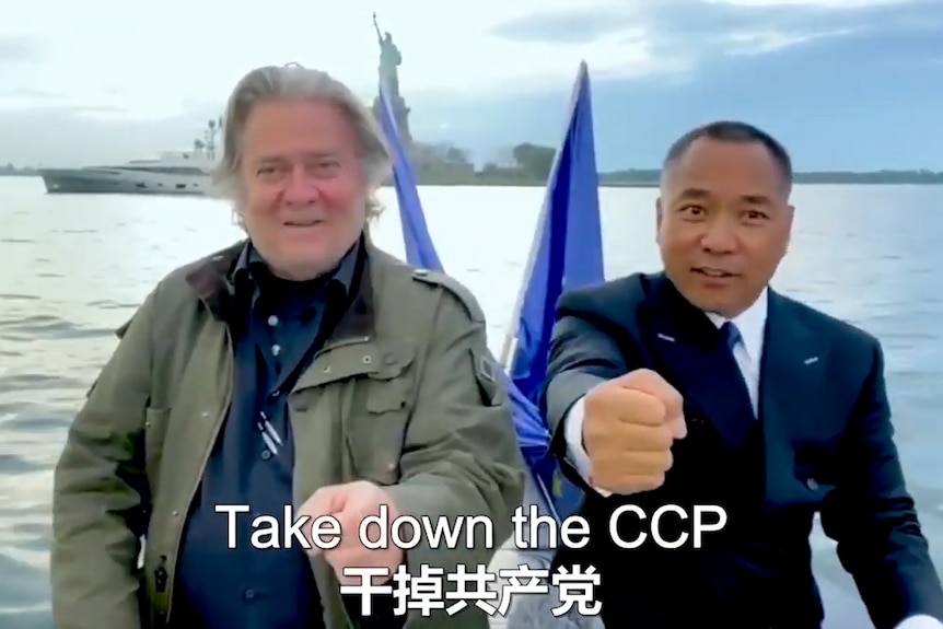 Steve Bannon and Guo Wengui