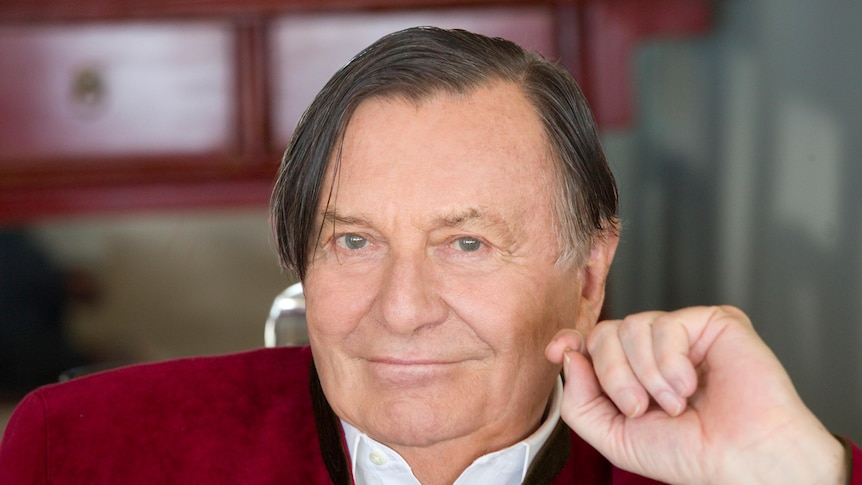 Barry Humphries in 2016, smiling