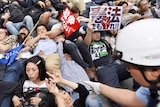 Protests in Japan over changes to defence policy