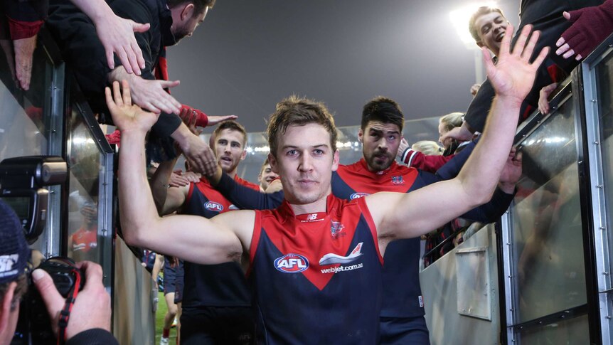 Jack Trengove after the Demons' win over the Dogs