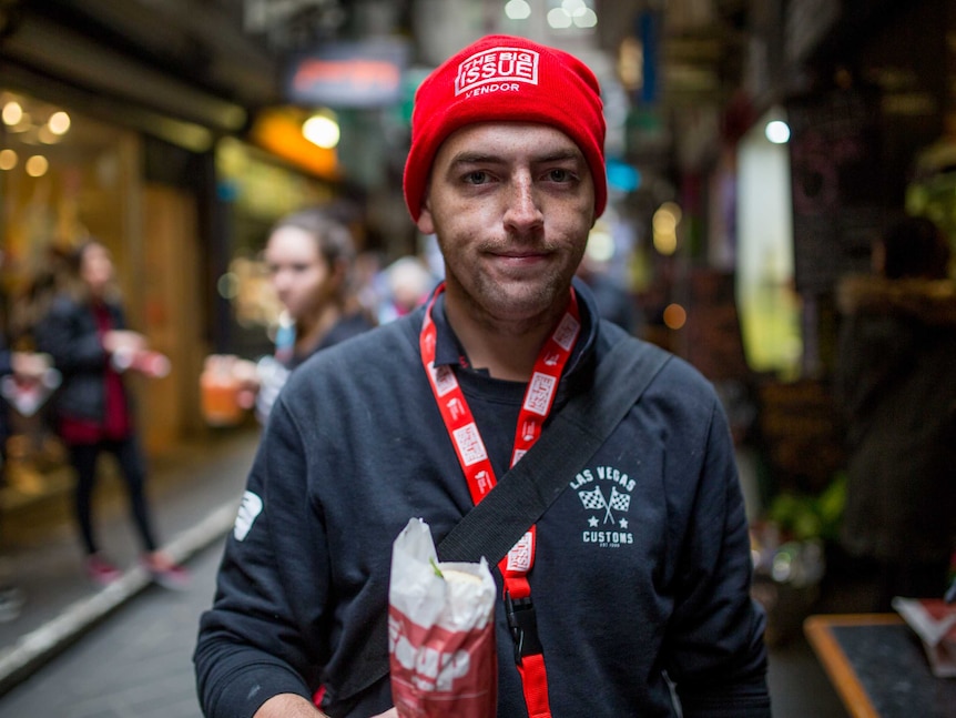 Big Issue seller James