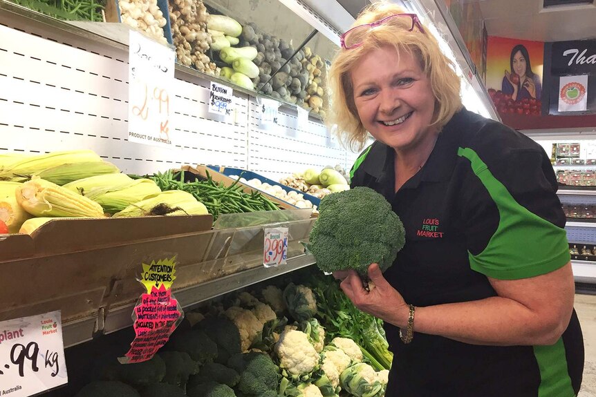 Tracey Castellana at her store Louis Fruit Market in Ipswich.