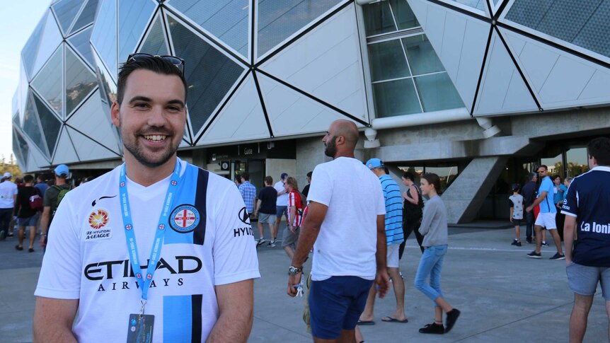 Melbourne City soccer fan Sash Ancevski