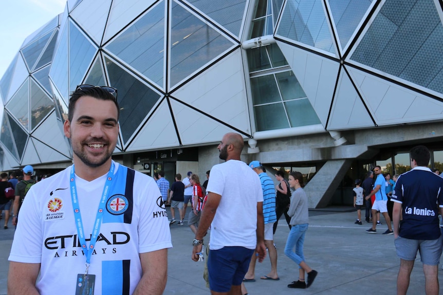 Melbourne City soccer fan Sash Ancevski